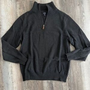 J. Crew mens medium 1/4 zip up sweater